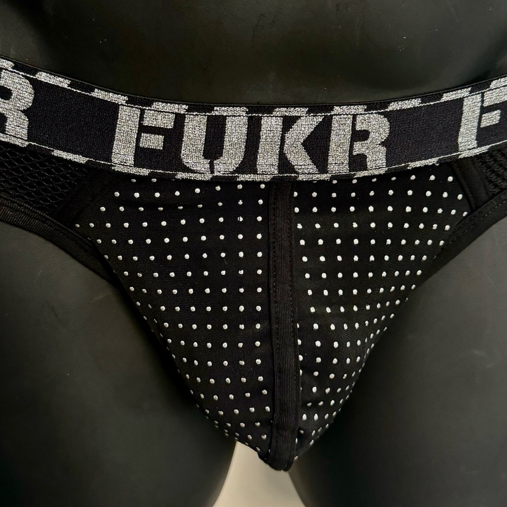 Andrew Christian Black FUKR Backless Brief, S